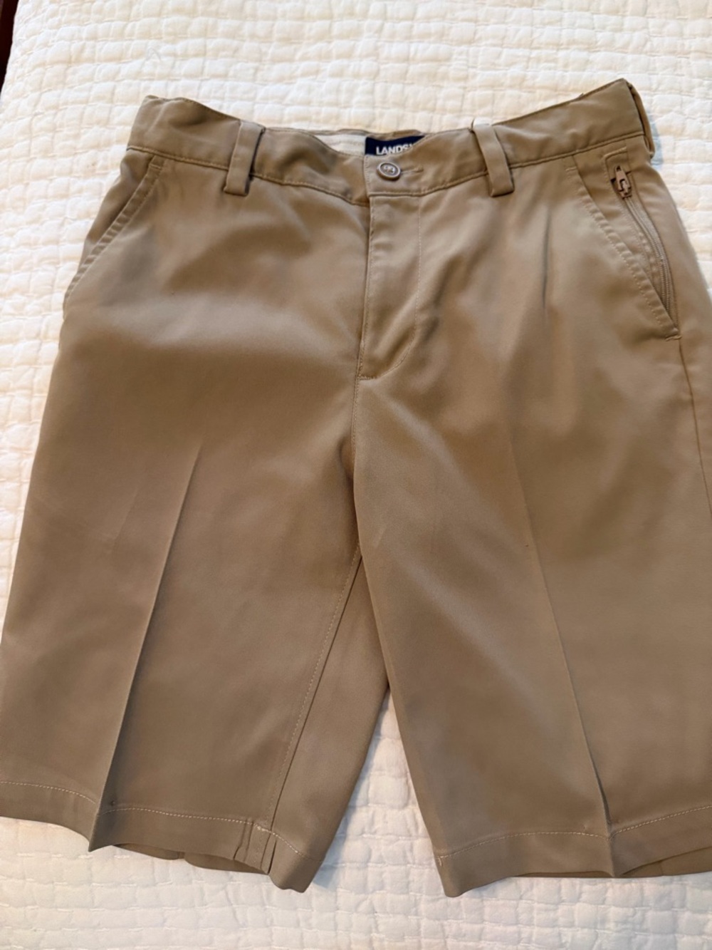 Lands' End Boy’s Khaki Shorts